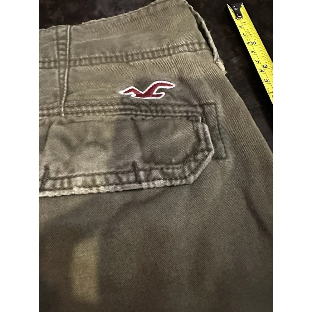 Vintage Hollister Mens Size 30(actual 32) Waist Cargo Shorts Army/olive GreenY2K